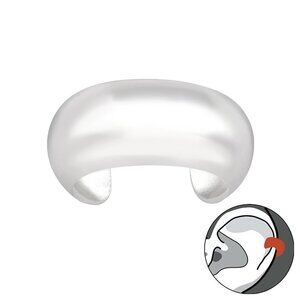 Sterling Silver Simple Ear Cuff​